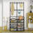 5 - Tier Entryway Coat and Shoe Rack Bench with 8 Hooks-1497915442