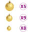 Artificial Christmas Tree with LEDs&Ball Set-620247376