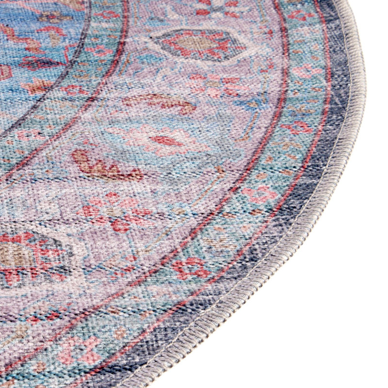 Tapis bleu Haight, Rond 10 pi 6 po x 10 pi 6 po