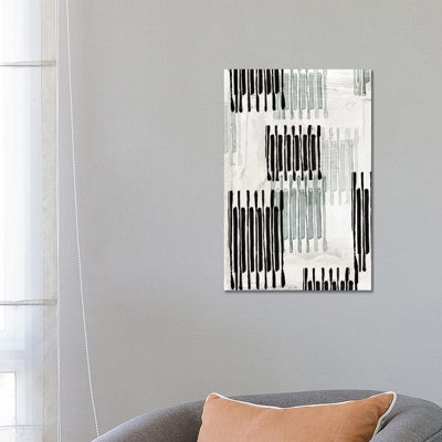 Linked To Silver I by Eva Watts - Painting on Canvas