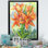 «Blossoming Orange Flowers In The Garden», décoration murale traditionnelle sur toile