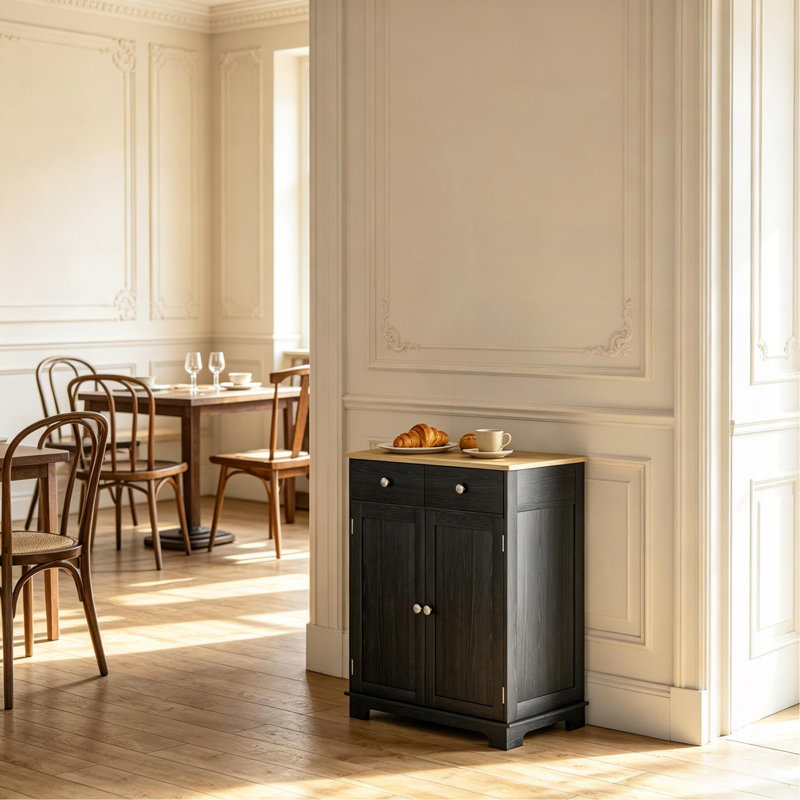 Buffet compact, armoire de rangement polyvalente avec tiroirs, armoire de cuisine élégante
