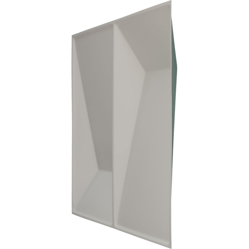 Panneau mural décoratif 3D Locke EnduraWall l 11 7/8 po x H 11 7/8 po, UltraCover Satin Lagoon (couvre 0,98 pi. Ca.)