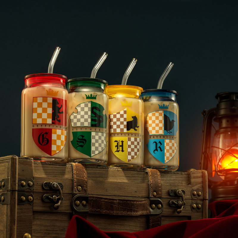 Ensemble de 4 verres avec couvercle Harry Potter