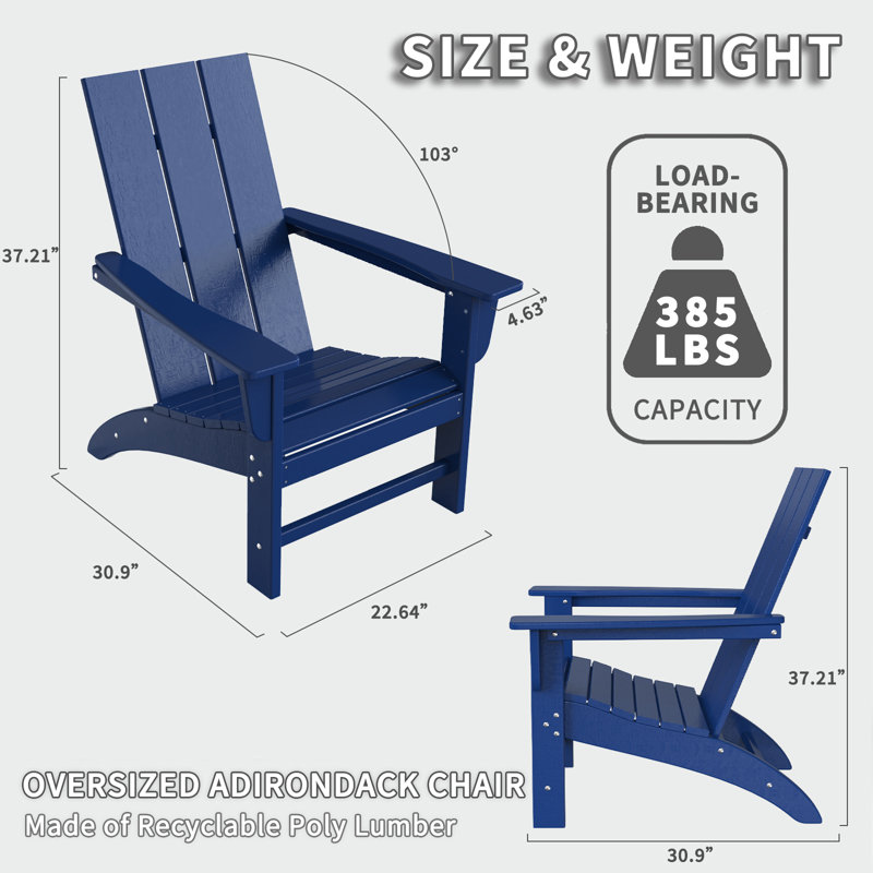 Chaise Adirondack Jergo, Marine