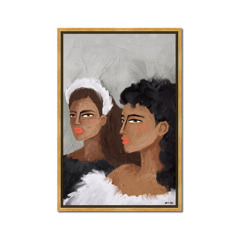 Together Again - Painting on Canvas, 37.5" H x 25.5" W x 1.5" D