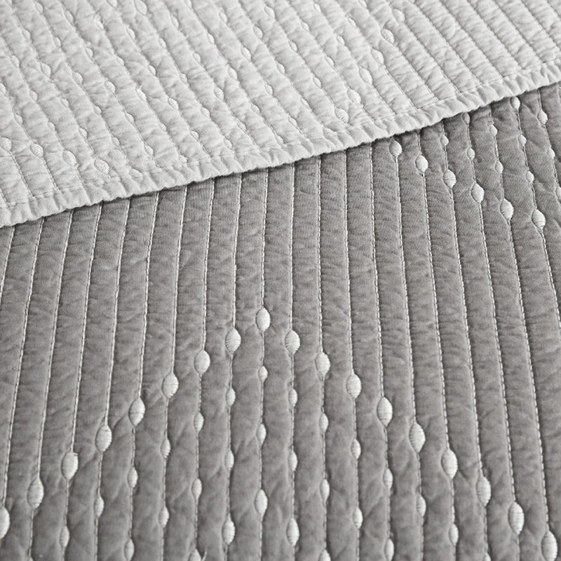 Huber Bedding, Courtepointe très grand / très grand californien, Gris