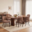 49cm H Fabric Upholstered Side Chair in Light Brown-931179231
