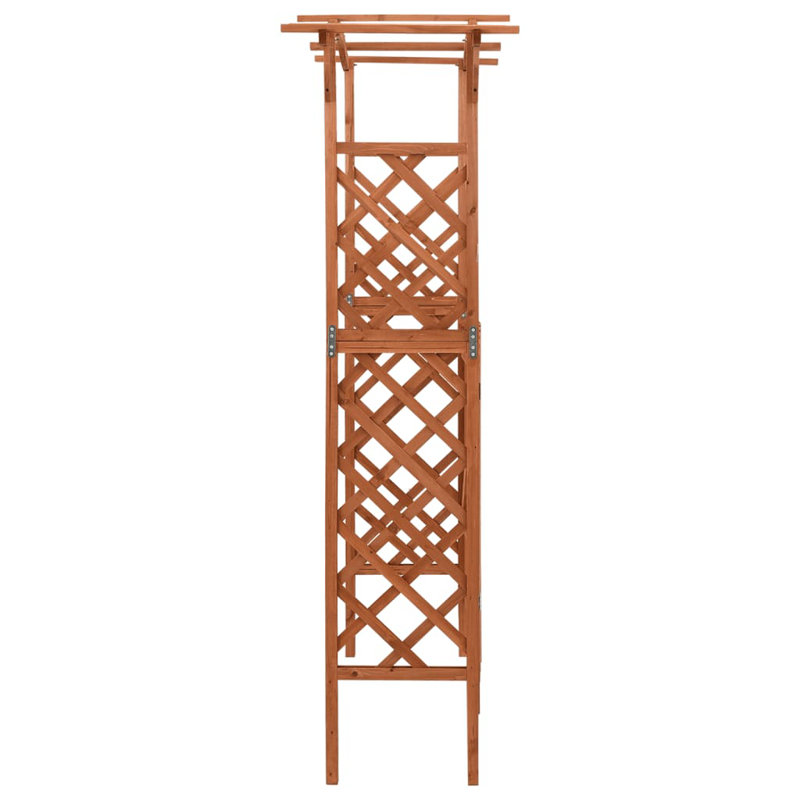 Natural Firwood and Pine Garden Pergola with Gate