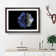 Blue Planet Earth in Abstract - Picture Frame Graphic Art Print
