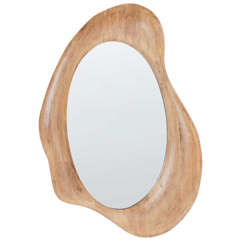 Solid Wood Irregular Floor Mirror