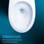 Toilette monobloc allongée à fixation au sol WASHLET 1,28 GPF (siège inclus)