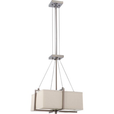 Cadre/lustre carré 2 lumières unique Ceniceros
