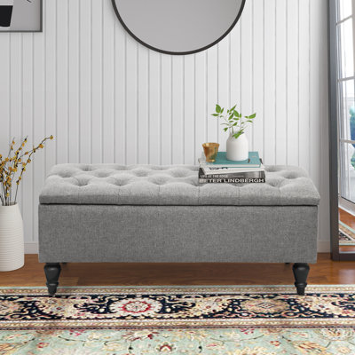 Banc de rangement à couvercle rabattable Aireen