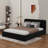 Queen Size Upholstered Platform Bed-548720290