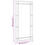 Mirl Iron Wall Mirror-363786381