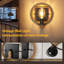 Rustic 27.5cm Hemp Rope Black Iron Vintage Wall Light