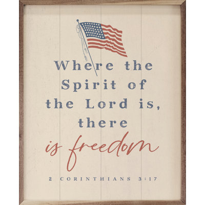" There Is Freedom 2 Corinthians 3 17 White "