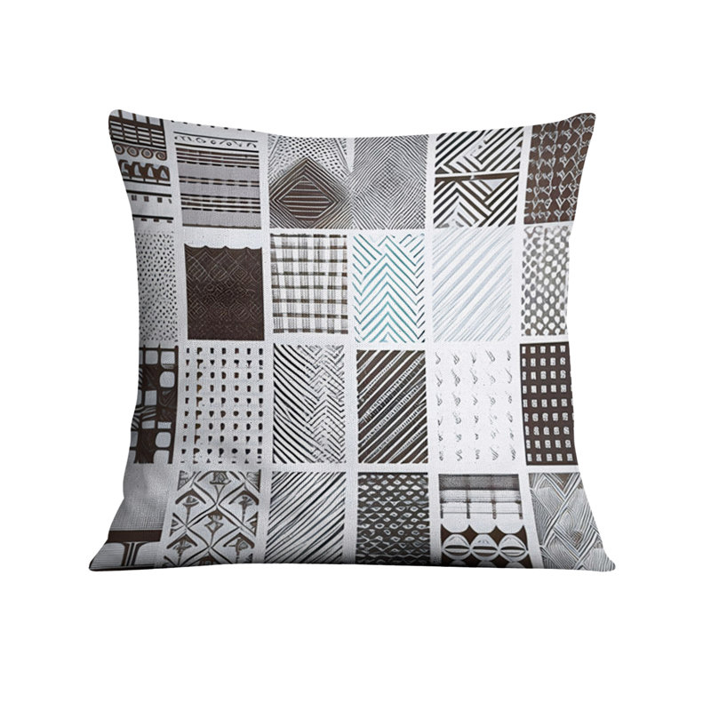 Coussin décoratif, Housse de coussin seulement - sans coussin, H 16 po x l 16 po