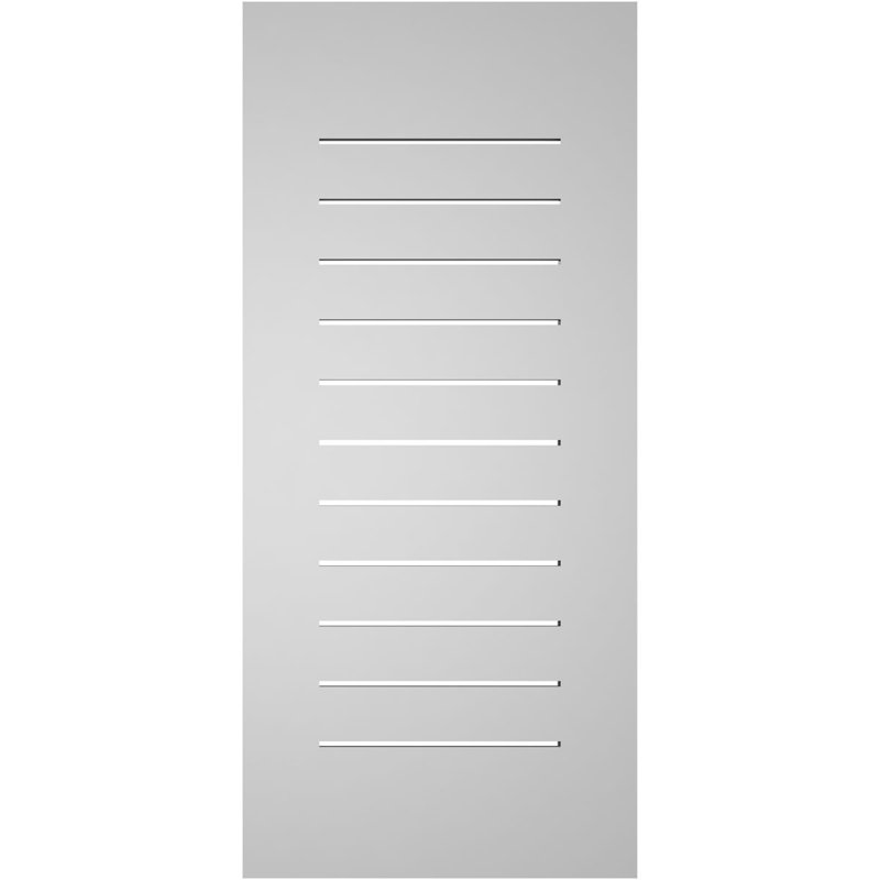 Évent à pignon fonctionnel en uréthane rectangulaire à fixation en surface, brun clair apprêté, H 40 po x l 18 po x P 1 po