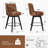 Arleine Swivel Upholstered Counter Stool with Solid Wood Frame-93363830-92729598