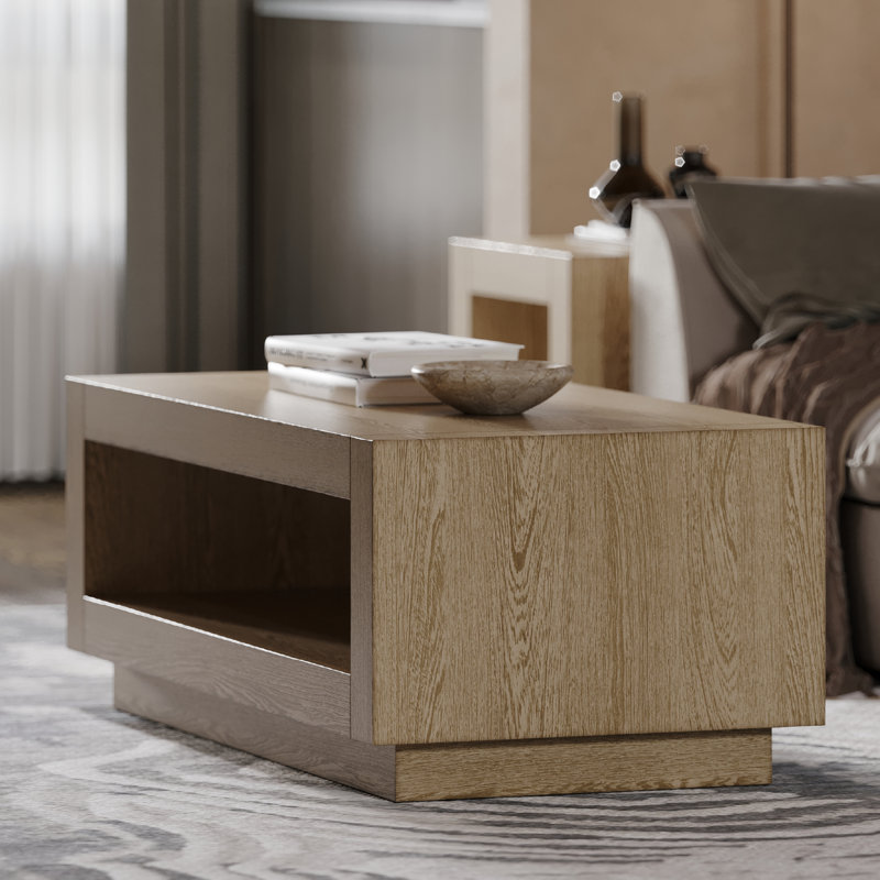 Maven Lane Artemis Contemporary Wooden Coffee Table, Refined Grey