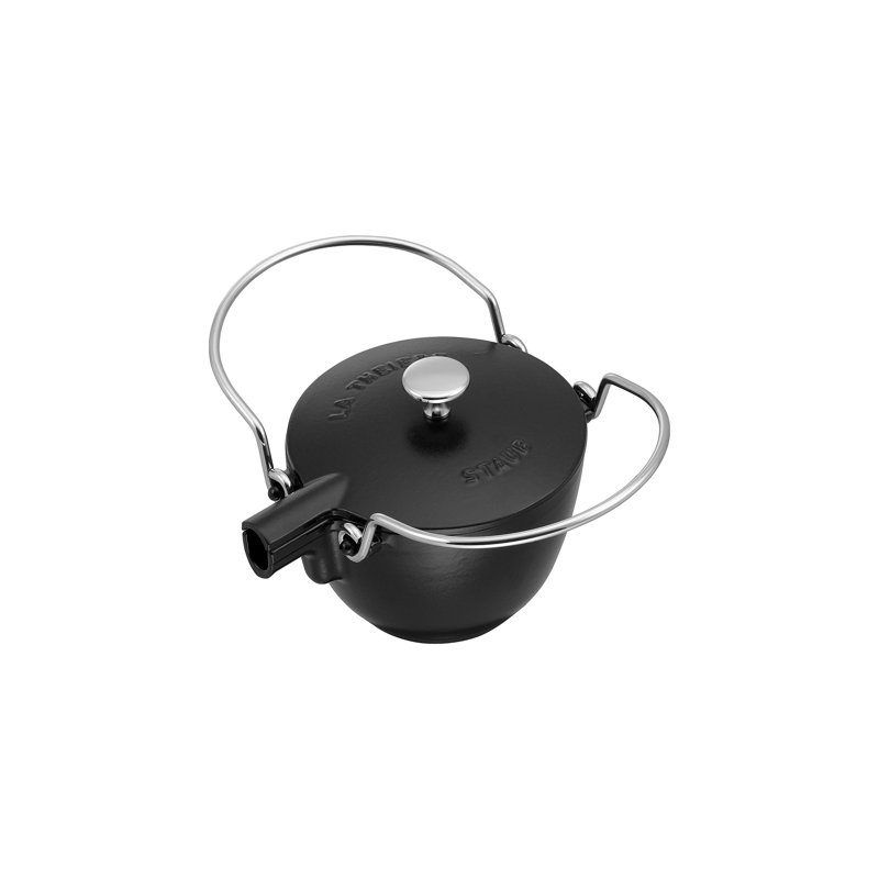STAUB Cast Iron Tea Pot 1.15L, Black