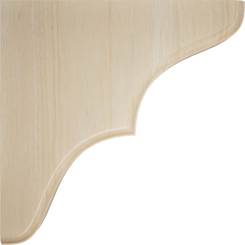 Support en bois Stratford, Hévéa, H 7,5 po x l 1,75 po x P 7,5 po