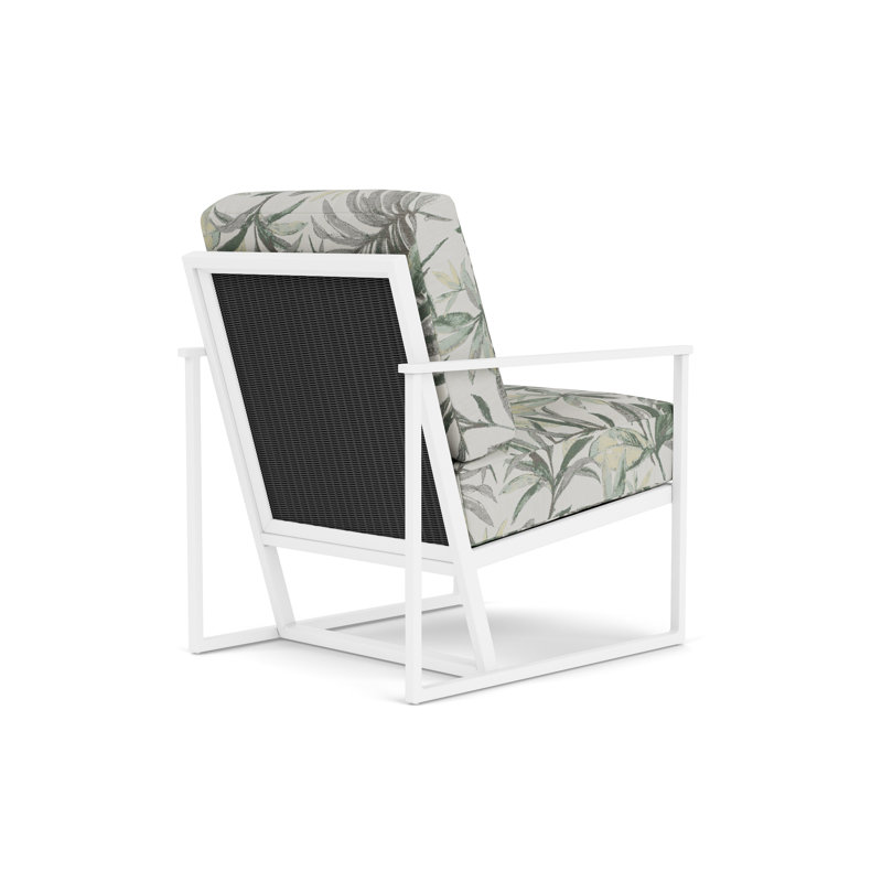 Summit Outdoor Lounge Chair, Matte White, Ebony, Calidora Mist