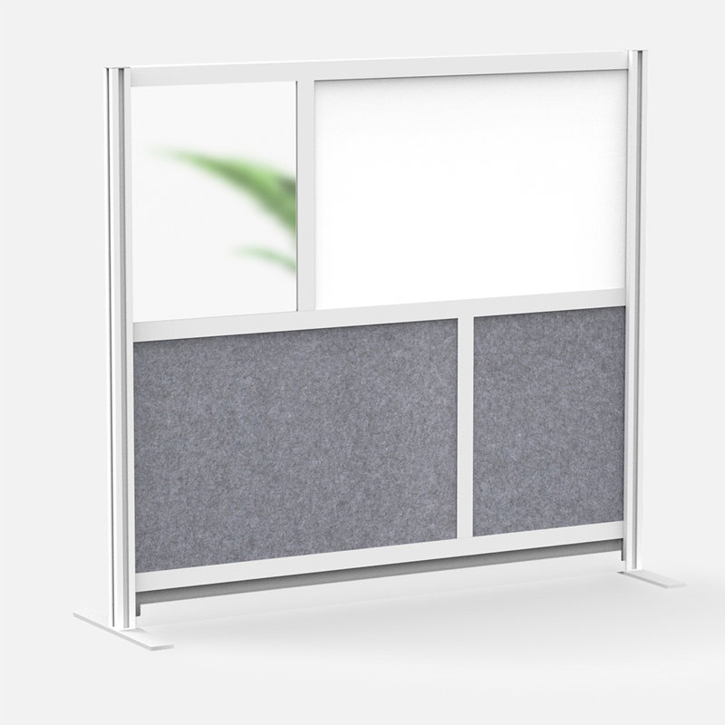 Mur modulaire avec cadre Harmony, Noir/gris, H 53 po x l 48 po
