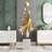 62.99"Large floor-standing gold decorative fish bowl set