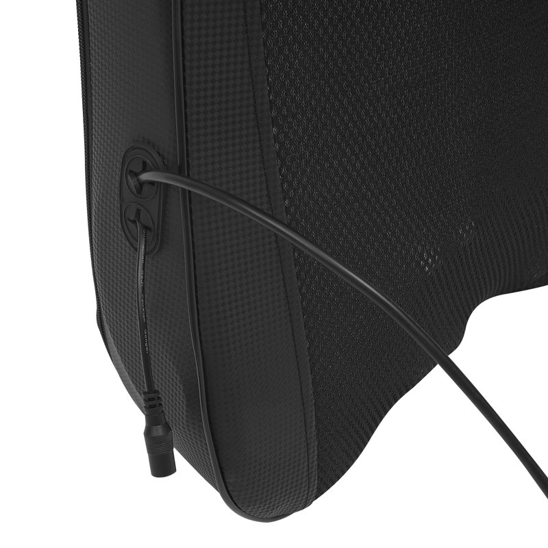 Coussin de massage pour le dos électrique chauffant 4 en 1 avec intensité réglable, coussin de massage ergonomique pour le cou et les épaules pour la maison et le bureau