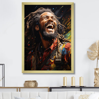 Raga Bob Marley Portrait - Art mural Pop Art