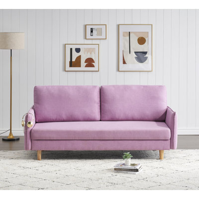 Upholstered 71.6 " Linen Sofa
