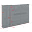 Lit escamotable mural avec armoires Murphy-1205186930