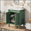Meuble-lavabo moderne à 2 niveaux avec lavabo supérieur, armoire de rangement durable pour une organisation efficace et un design élégant-15684872