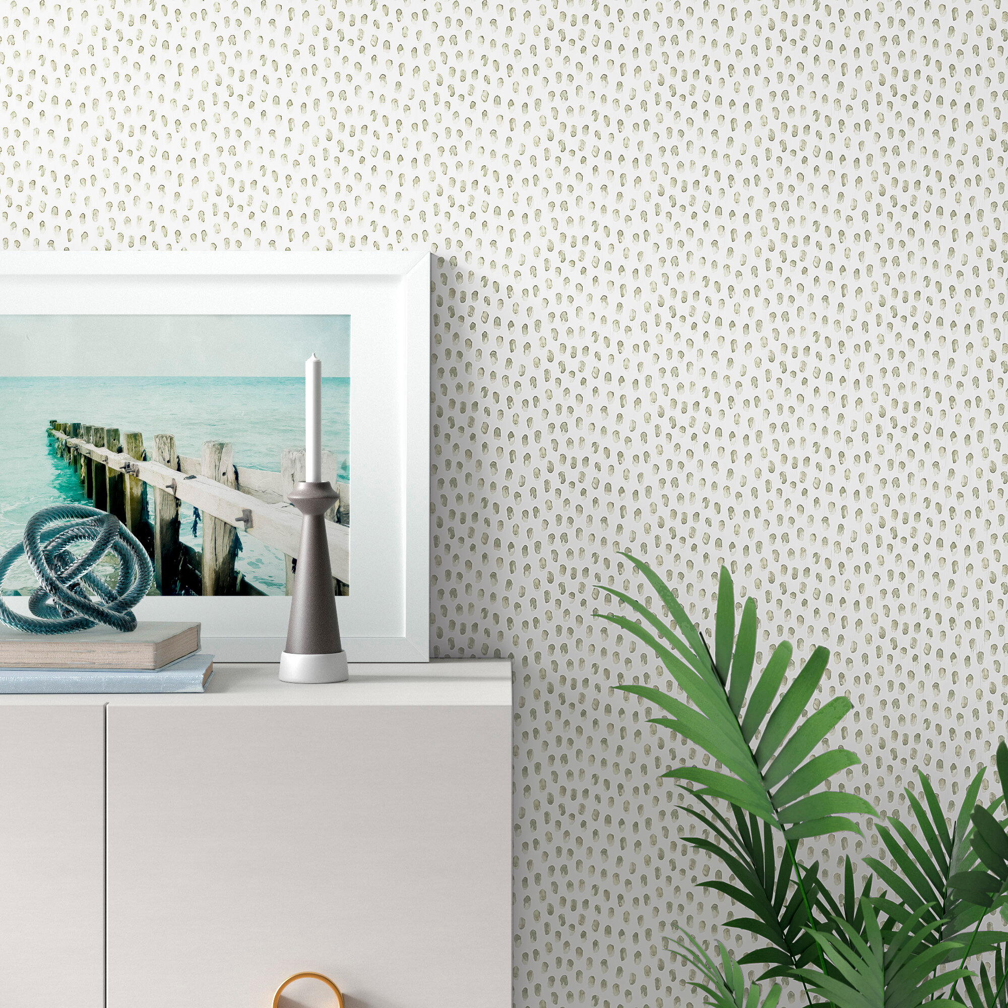 Polka Dot Plaid Wallpaper - SAMPLE ONLY