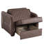 Collection Collection, brun foncé - Polyvalent, confortable avec fauteuil de rangement au design élégant