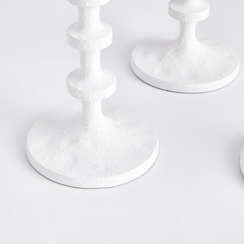 ABACUS TAPER HOLDERS, White