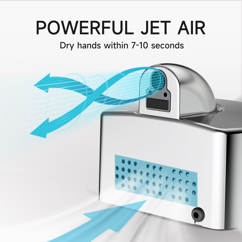 Compact Stainless Steel High-Speed Automatic Hand Dryer