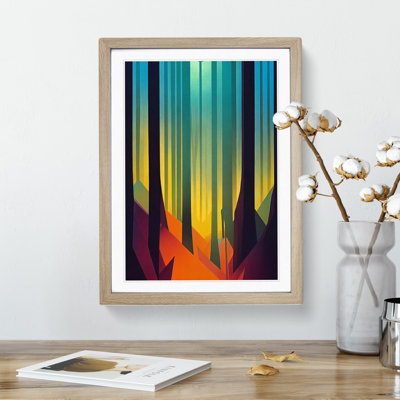 Block Print Forest Abstract No.3 - Wall Art