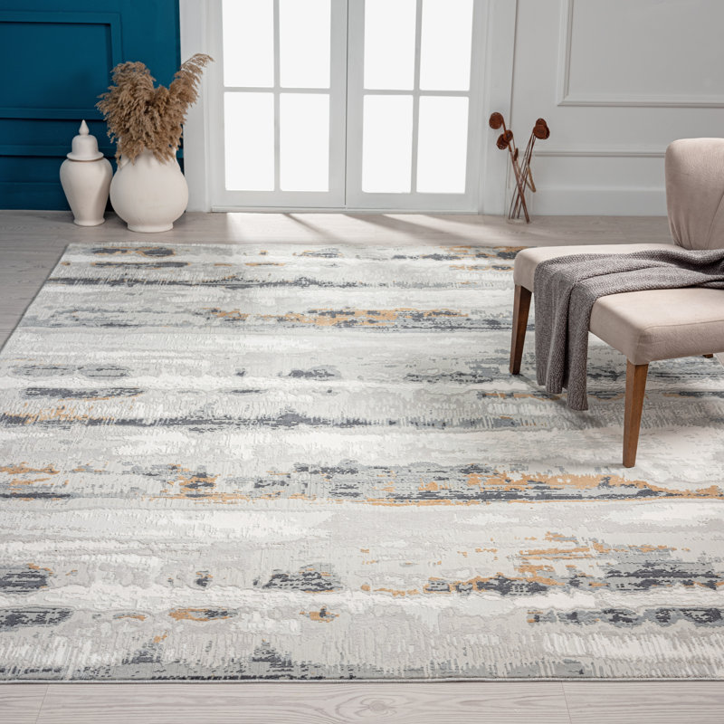 Tapis gris Bliss, Rectangle 5 pi 6 po x 7 pi 6 po