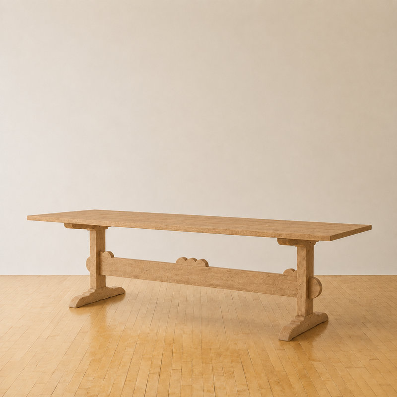 Table de salle à manger Arden, L 108 po x P 37 po x H 30 po, Chêne naturel
