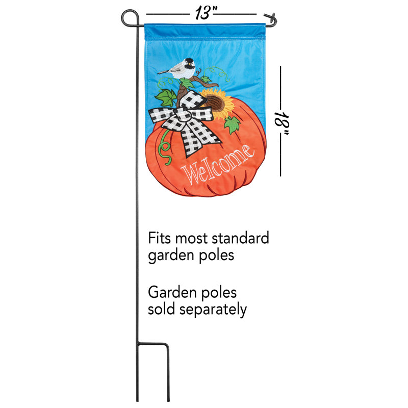 Double Sided Nylon Thanksgiving Garden Flag, 18" x 13"