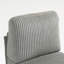 Module de siège modulaire sans accoudoirs pour canapé modulaire, canapé modulaire en velours côtelé, fauteuil d'appoint modulaire sans accoudoirs avec coussin de dossier, gris