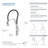 Engel Single Handle Pull Down Kitchen Faucet-63955601