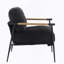 Chaise longue de loisirs en velours noir