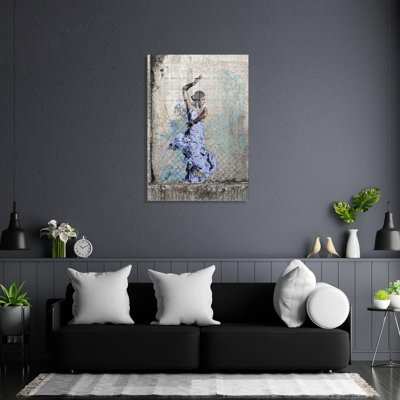 Boze 1 Piece Wall Art on Glass