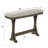 1-Piece Rustic Counter Height Dining Bench - Rich Wood Finish Wooden Frame, Upholstered Seat-1762662450