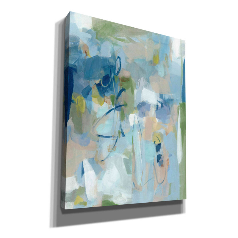«Stillness» par Christina Long - peinture sur toile tendue, H 34 po x l 26 po x P 1,5 po